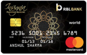 RBL Bank Insignia Preferred Banking World Card