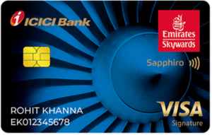 Emirates Skyward ICICI Bank Sapphiro Credit Card