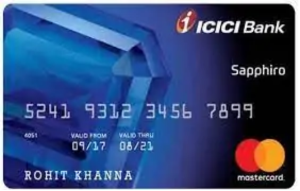 ICICI Bank Sapphiro Credit Card